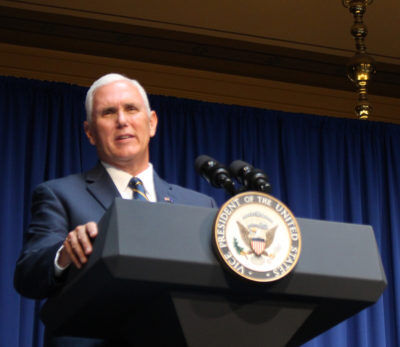 Pence’s official portrait displays faith and family